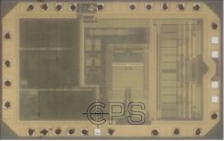 Die image of the TI ADS1232, the complete die photographed after decapsulation