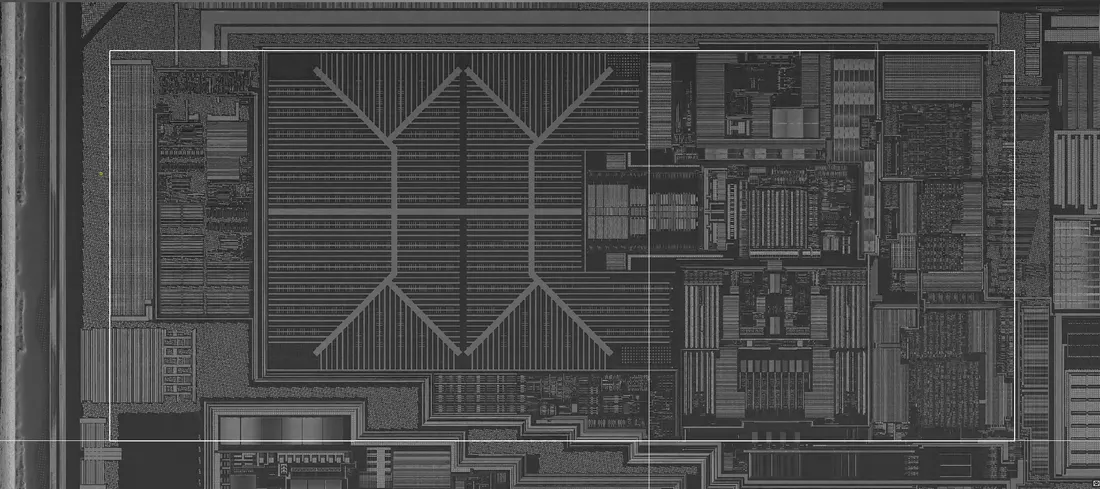 Die imagery of metal 2, the same region captured layer by layer