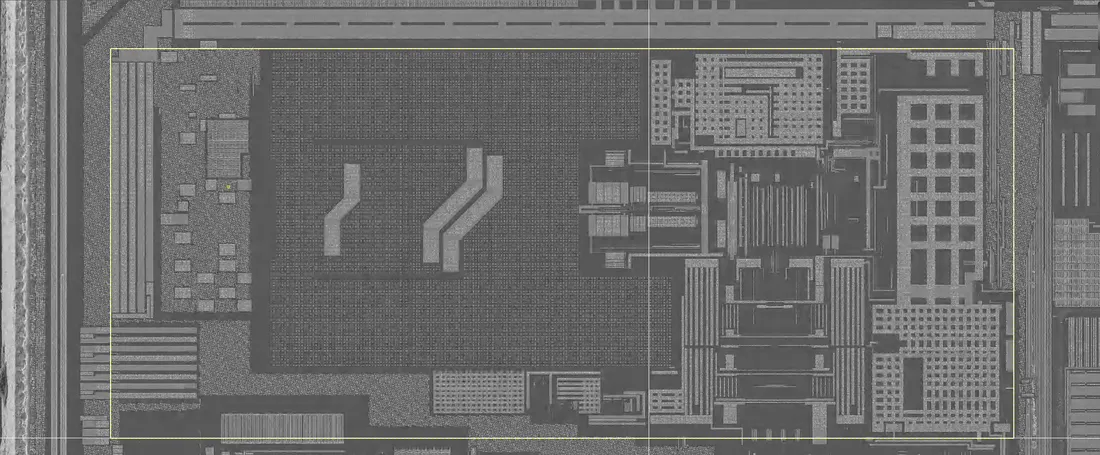 Die imagery of metal 5, the same region captured layer by layer