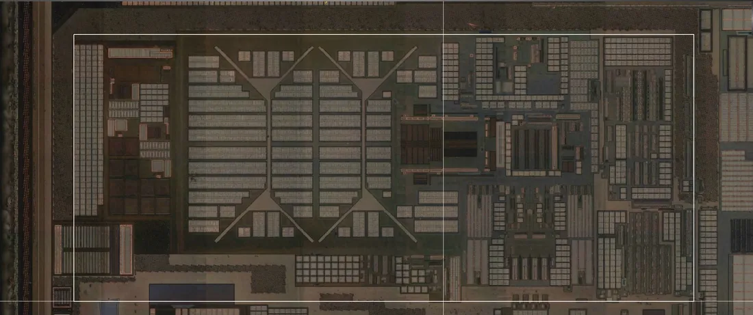 Die imagery of metal 6, the same region captured layer by layer